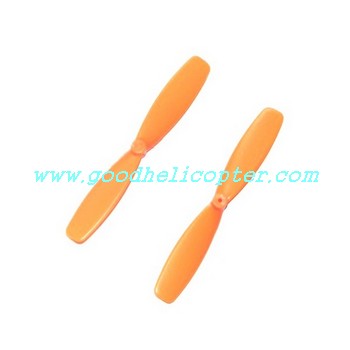 slh-6047 6-axis fly scorpion parts upper + lower main blades (orange color)